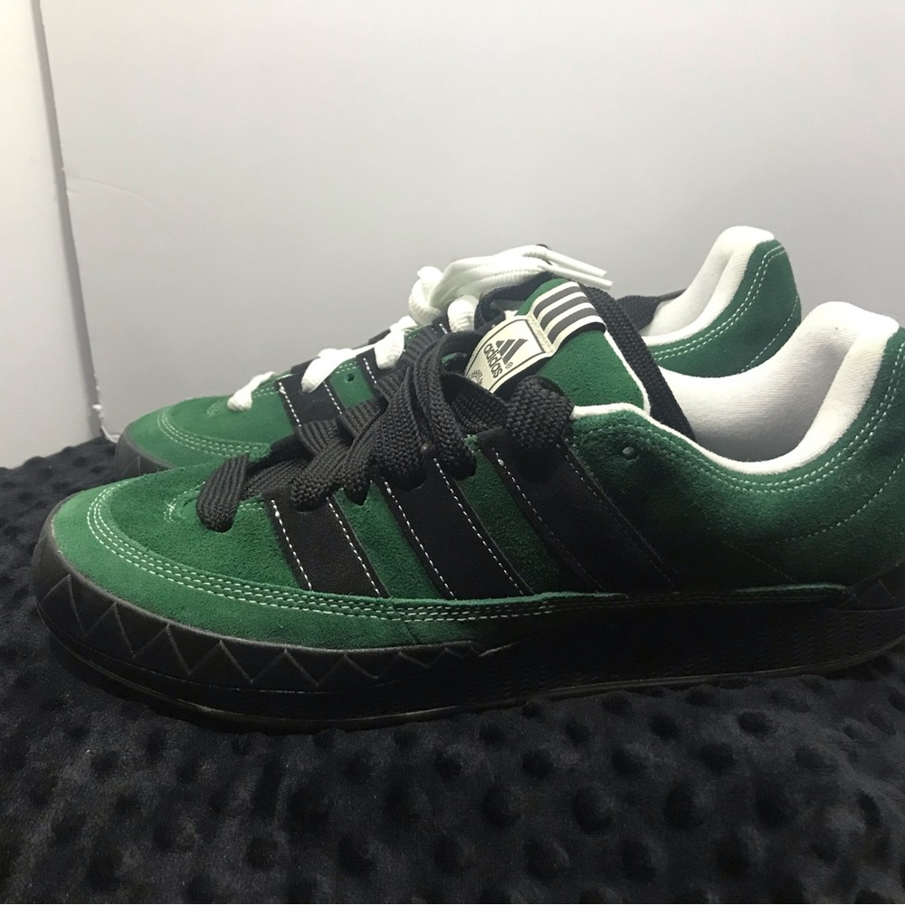 Adidas Men's Green and Black Adimatic YNUK Crude From Portugal Skate Shoe